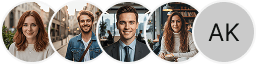 Multiple investor profile avatars on Nova Ertragmere trading review block